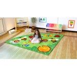 Covor Coltar Copii cu Fluturasi, Omidute, Gargarite si Melcisori- Covoras pe colt Multicolor - Inapoi la natura